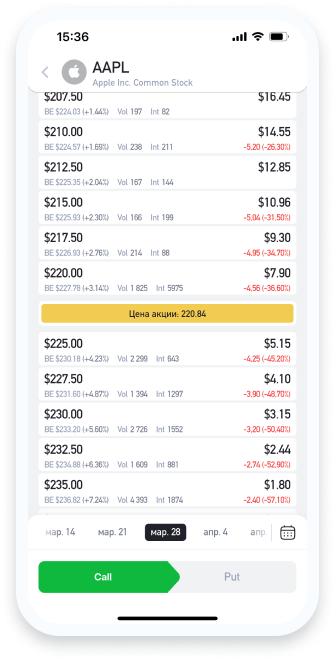 option trade