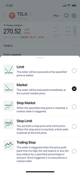 order types